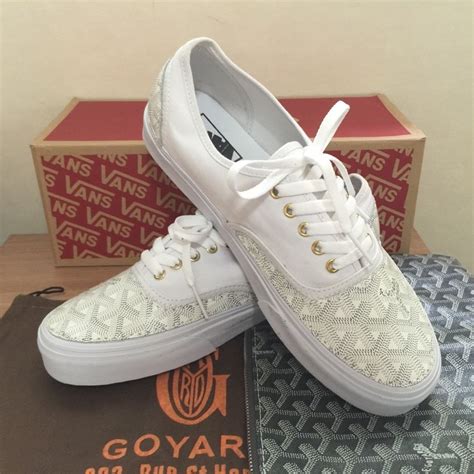 vans x goyard white|Custom × Goyard Goyard Vans Customs .